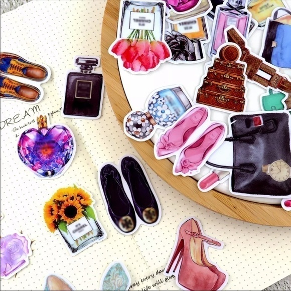 LUX STICKERS DESIGNER SCRAPBOOK STICKERS SET OF 36 - Picture 7 of 9